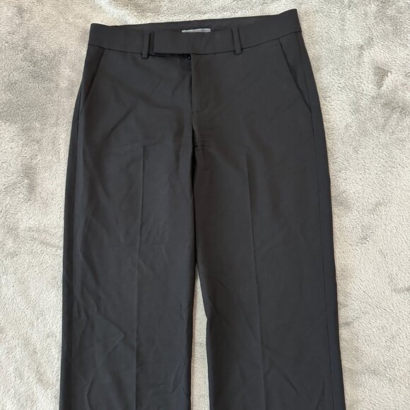 Vince Black Wool Slacks Trousers Pants Straight Leg Women's size 2 - Picture 2 of 8